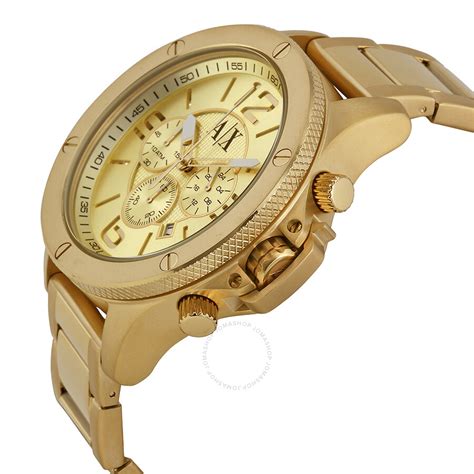 Armani Exchange Chronograph Champagne Dial Men's Watch .